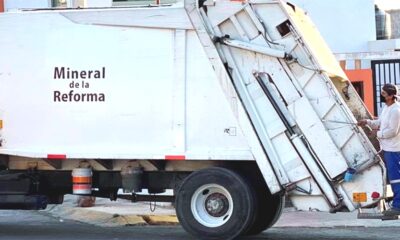 Cada que quiere pasa camión de la basura en Mineral de la Reforma