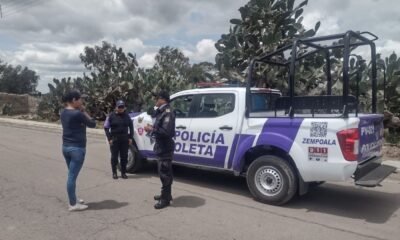 Brilla trabajo de Policiía Violeta en Zempoala