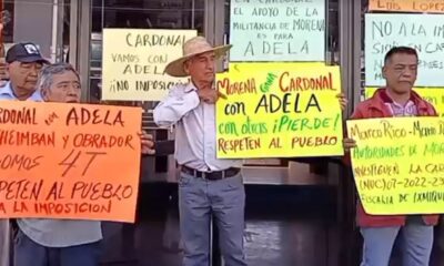 Morenistas exigiendo respuestas y dirigente escondido